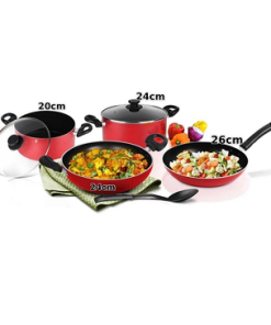 قدور تيفال هندية 7 قطع Pigeon Culinary Delights Cookware Set 7 Pcs