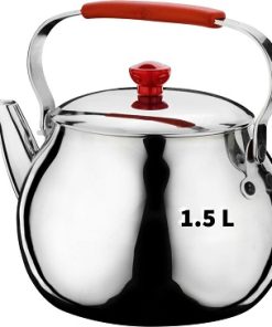 غوري تركي جودة عالية  Hascevher Mevlana Teapot 18/10 Stainless Steel 1.5 L
