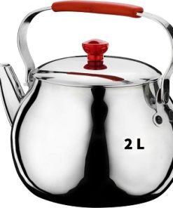 غوري تركي جودة عالية  Hascevher Mevlana Teapot 18/10 Stainless Steel 2 L