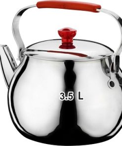 غوري تركي جودة عالية  Hascevher Mevlana Teapot 18/10 Stainless Steel 3.5 L